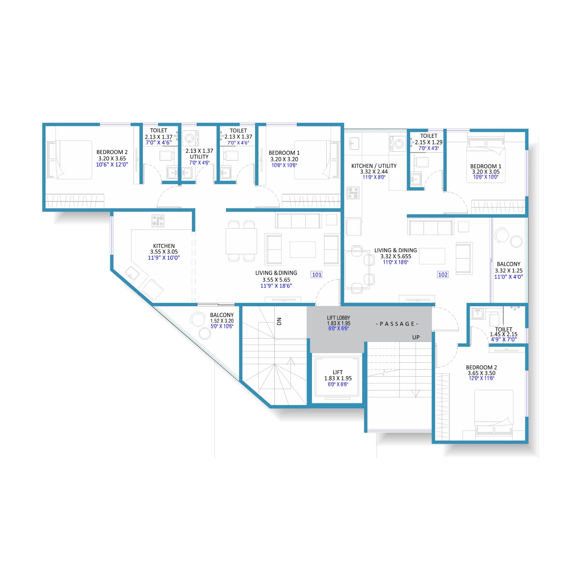 Momsha Pratibha Sadan Floor Plans