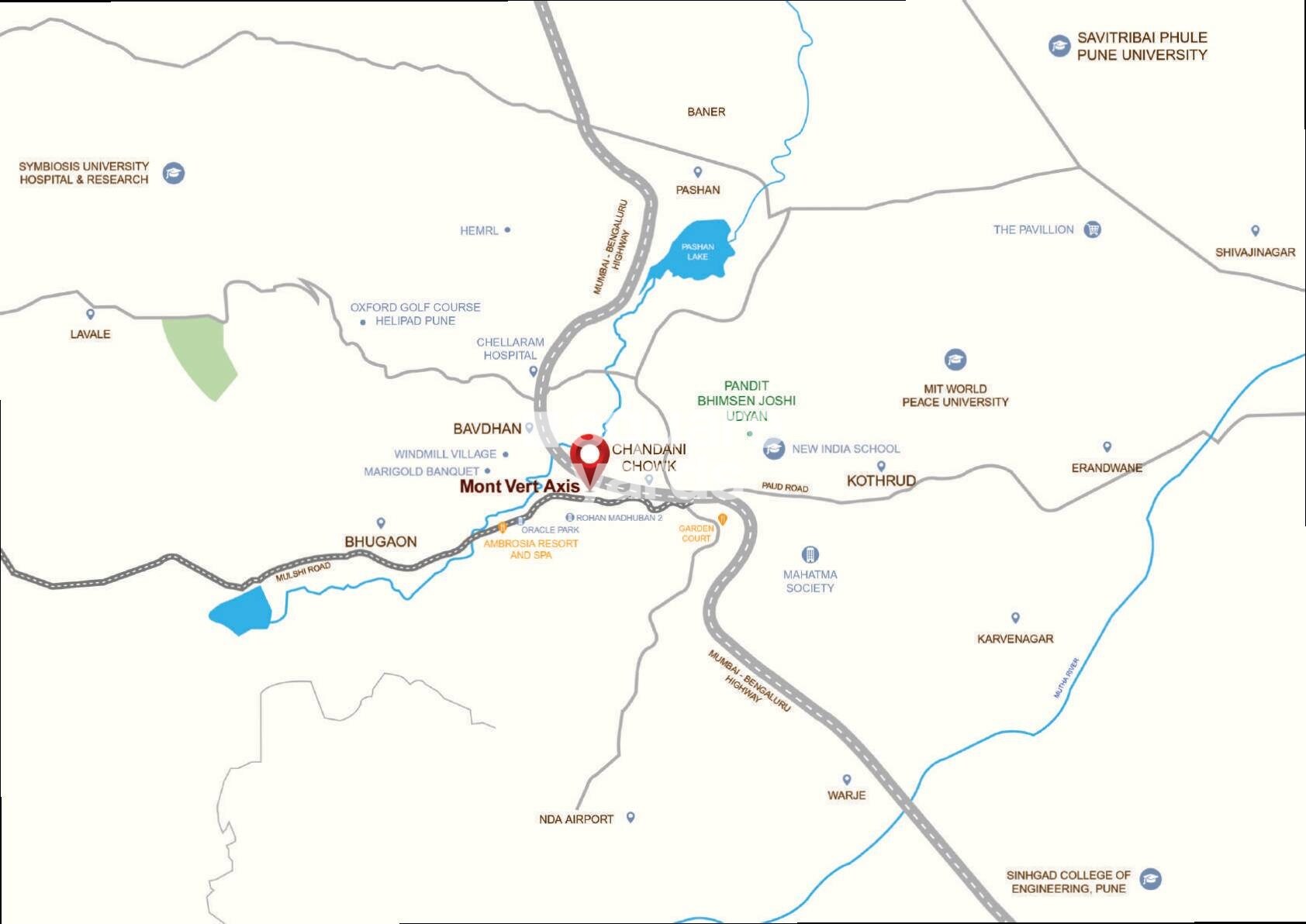 Mont Vert Axis Location Image