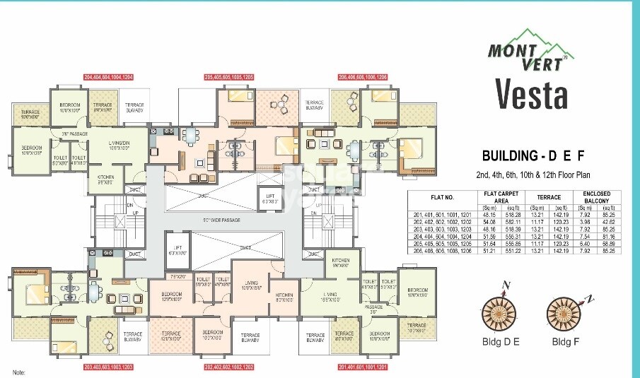 Mout Vert Vesta Floor Plans