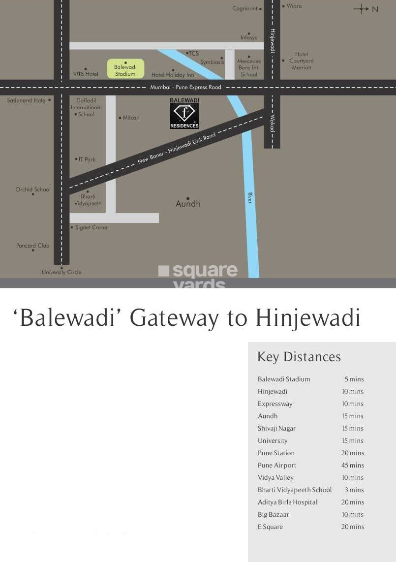 Nahar F Residences Location Image