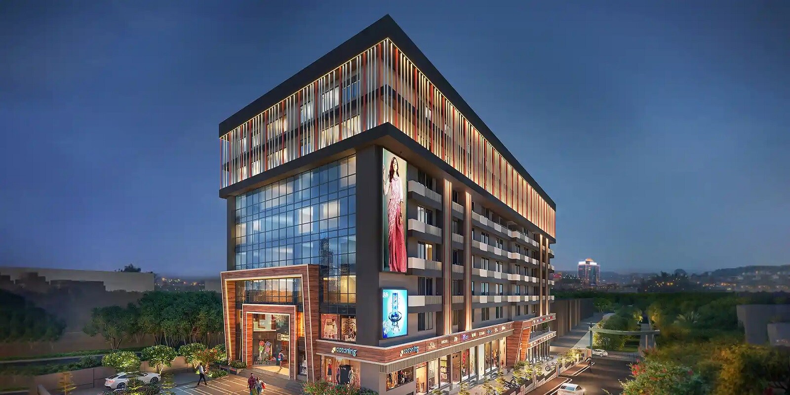 Naiknavare Dwarka Business Square residential project in Mahalunge Ingale