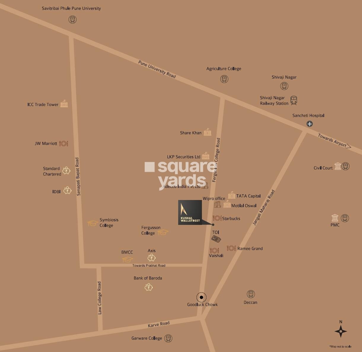 Naman Kushal Wallstreet Location Image