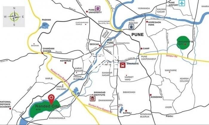 Nanded City Bahaar Location Image