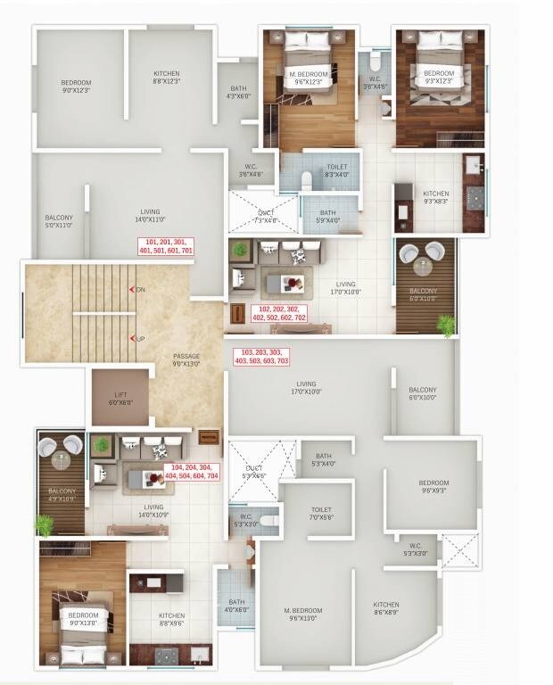 Narayan Vrundavan Kunal Floor Plans