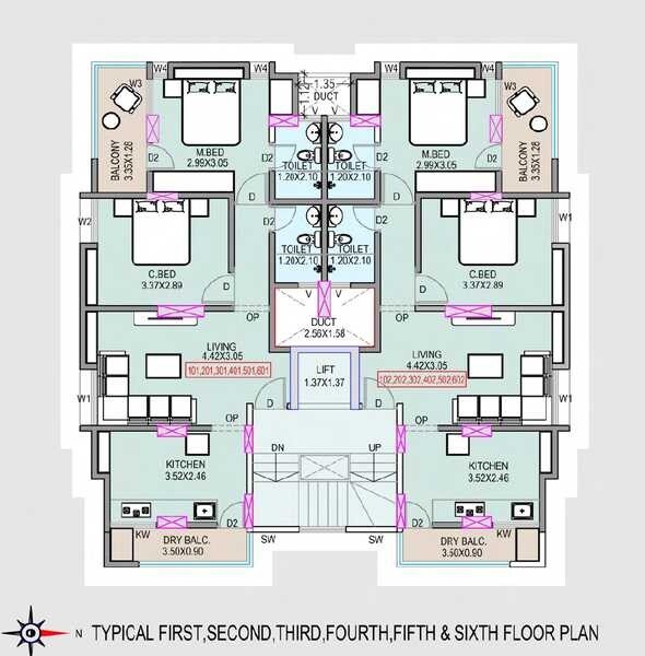 Narayani Tanishka Residency Floor Plans