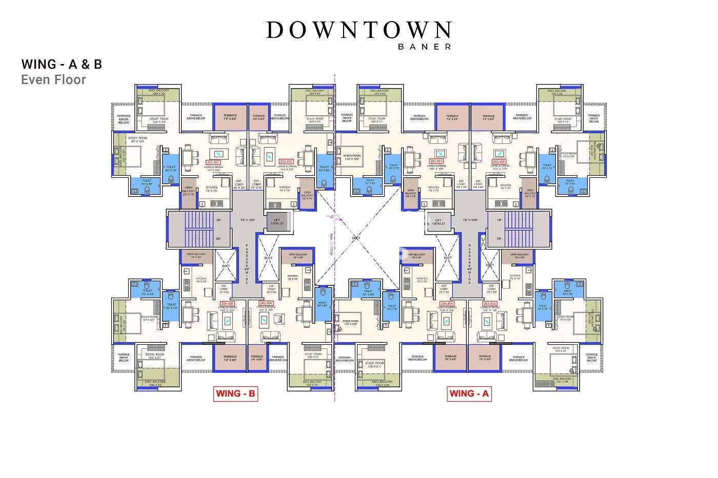 Neuleaf Downtown Floor Plans 1