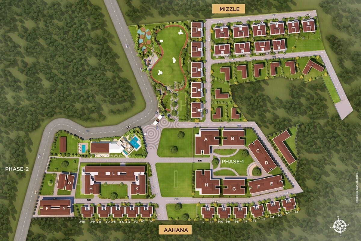 New-Front-Aahana_an aerial view of a field with a baseball field