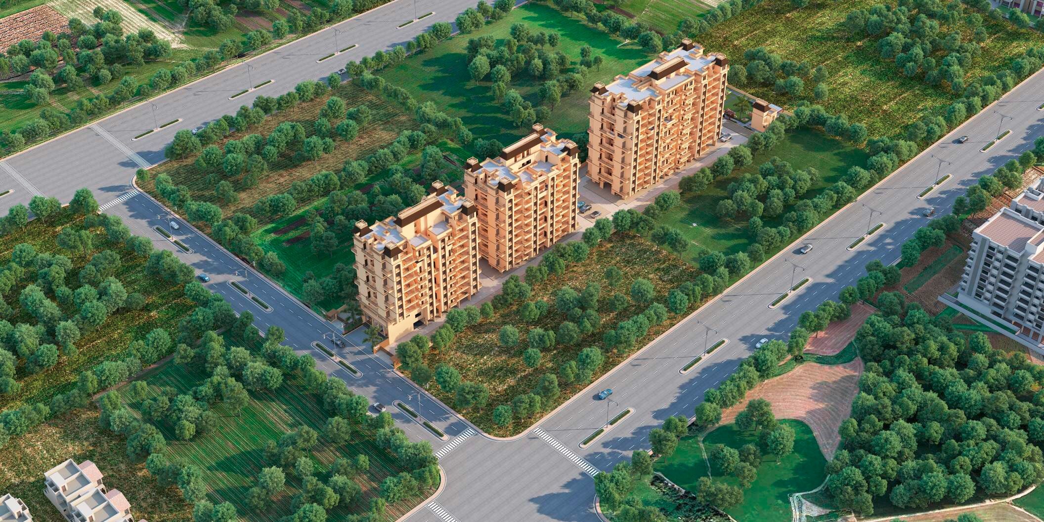 Nexus Shree Residency Tower View
