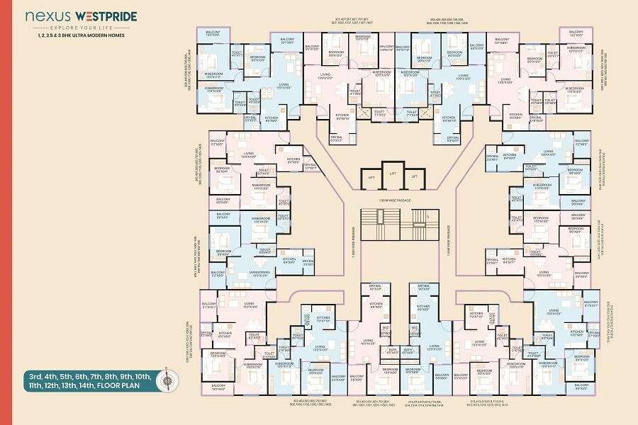 Nexus Westpride Floor Plans