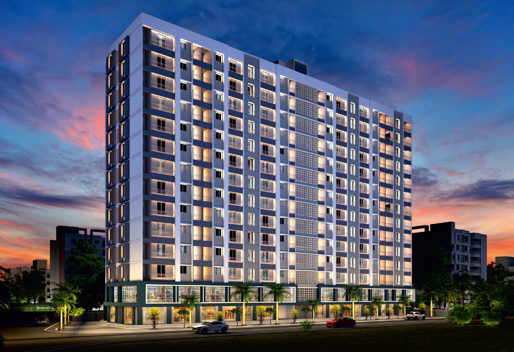 Nilesh Siddhivinayak Park Apartment Exteriors