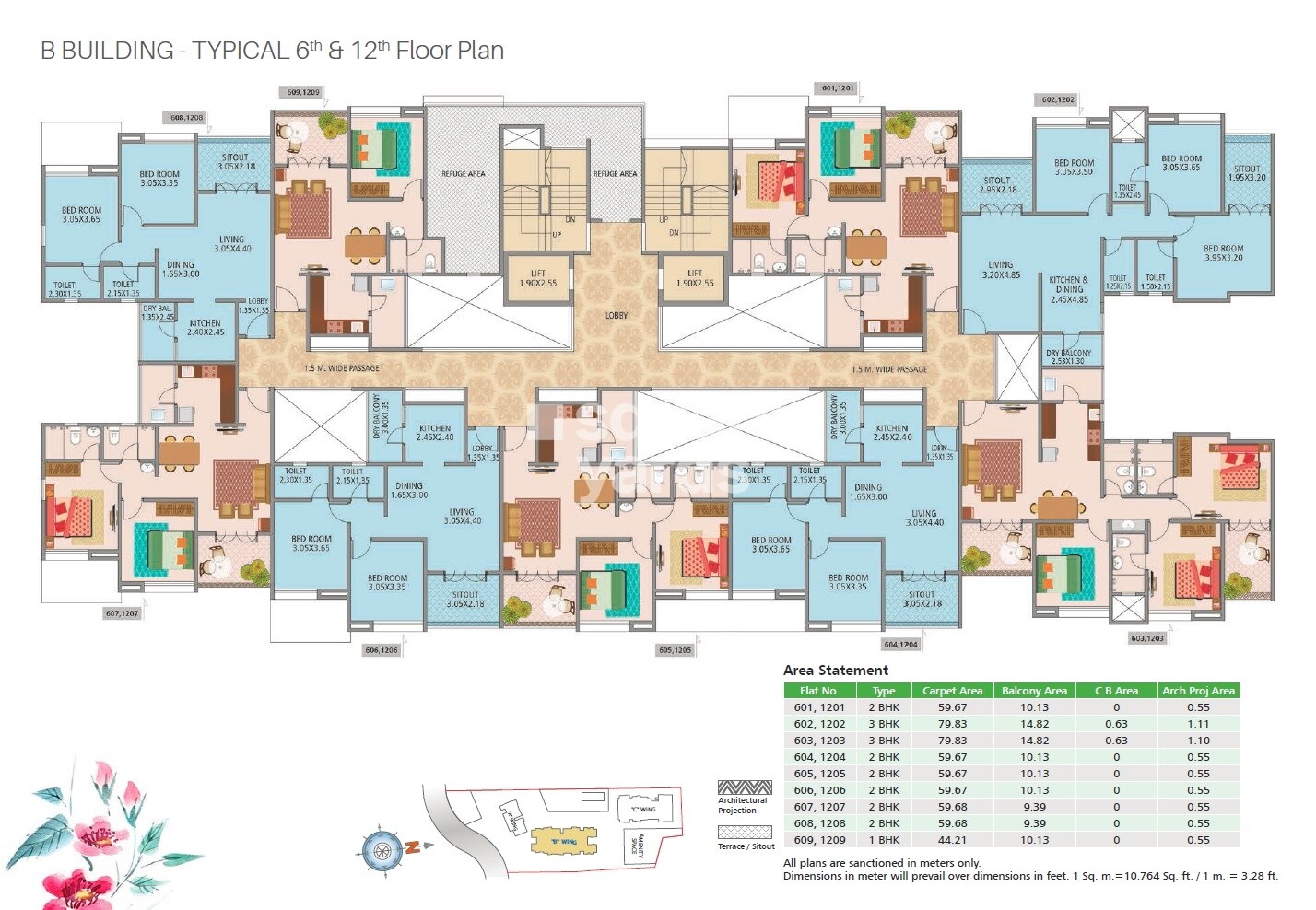 Nirman Altius Wing B Floor Plans 1