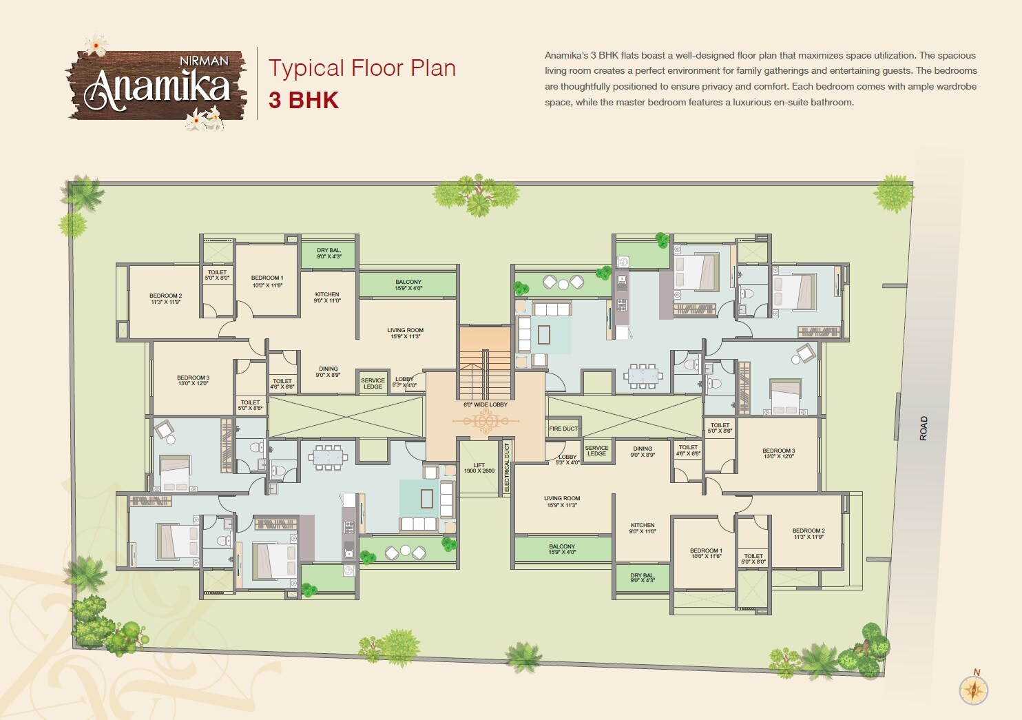 Nirman Anamika Floor Plans