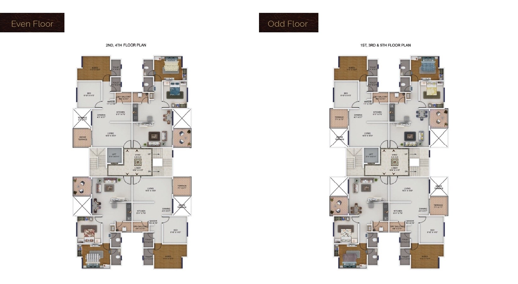 Nirman Milestone Floor Plans