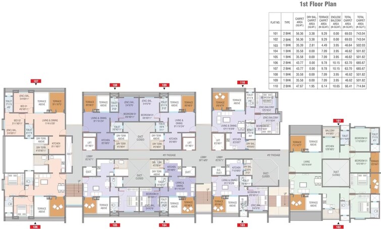 Nisarg Hill Crest Floor Plans 1
