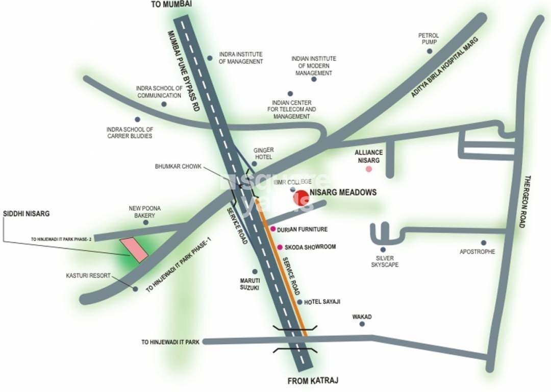 Nisarg Meadows Location Image