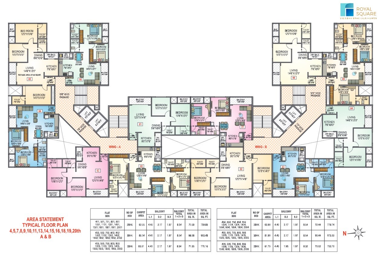 Nisarg Royal Square Floor Plans