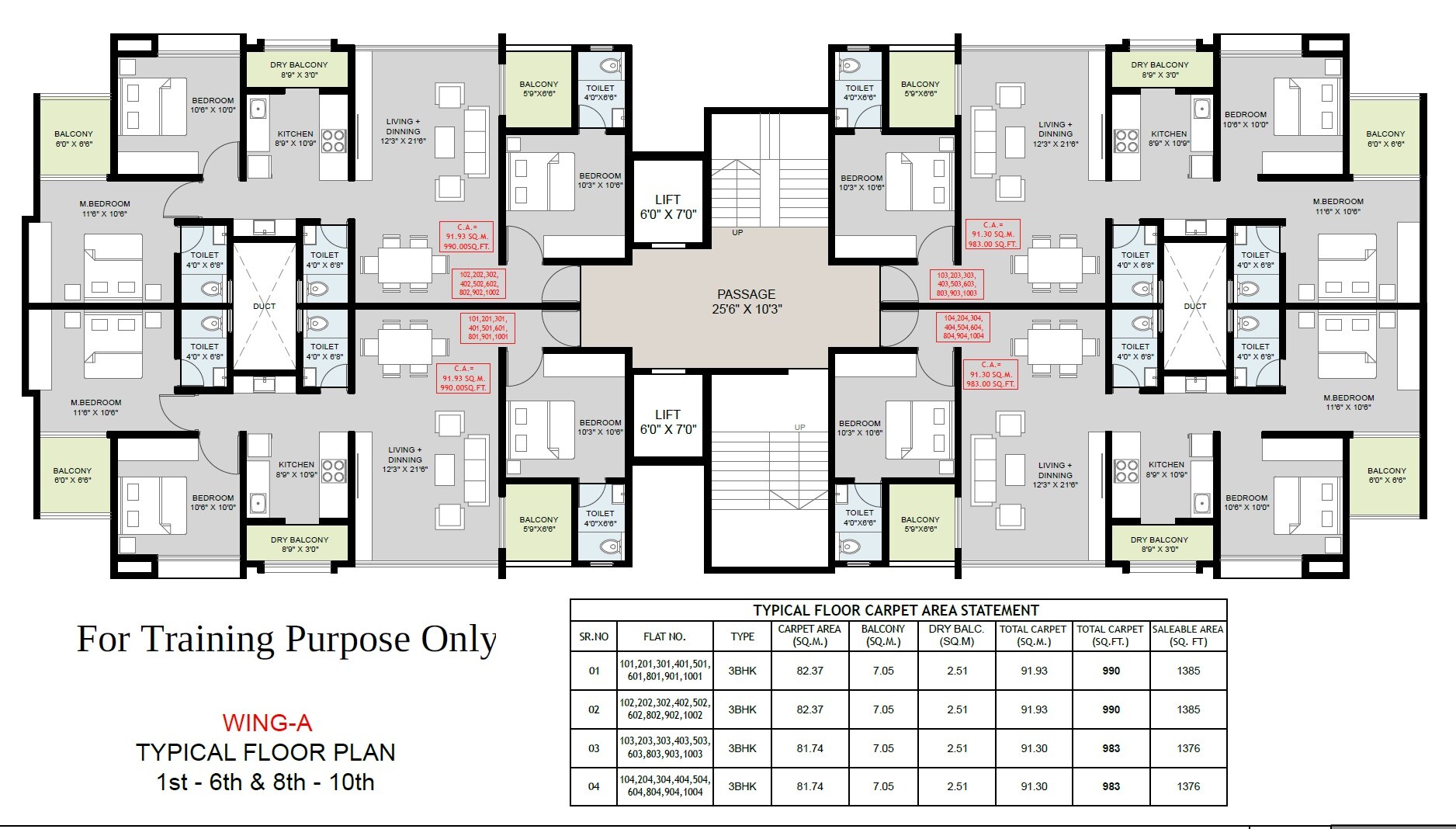 NP Meridian Square Floor Plans
