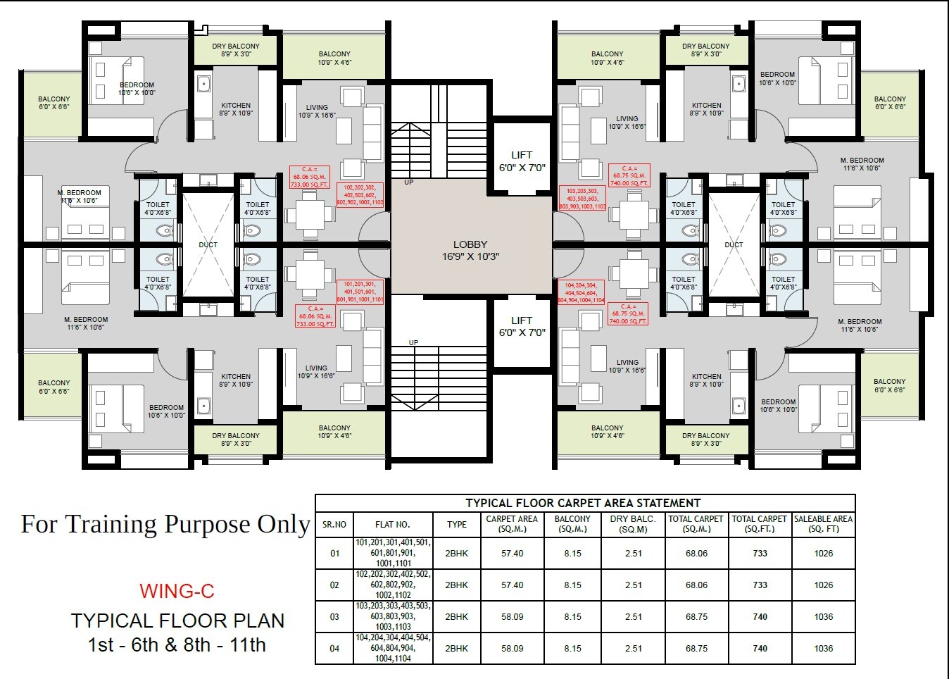 NP Meridian Square Floor Plans