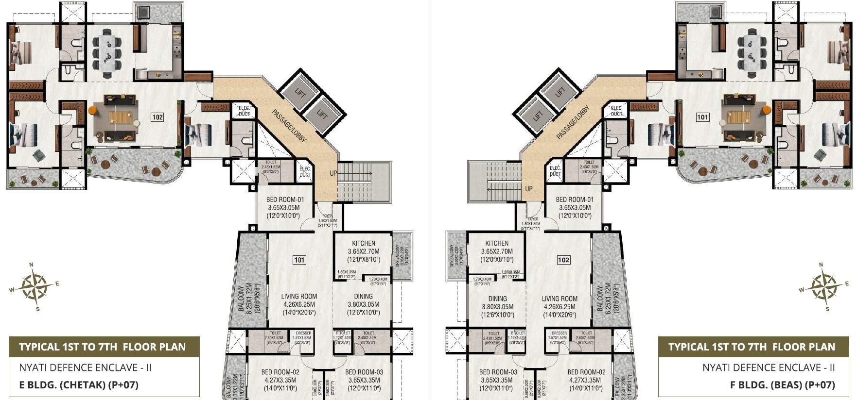 Nyati Defence Enclave Floor Plans 1