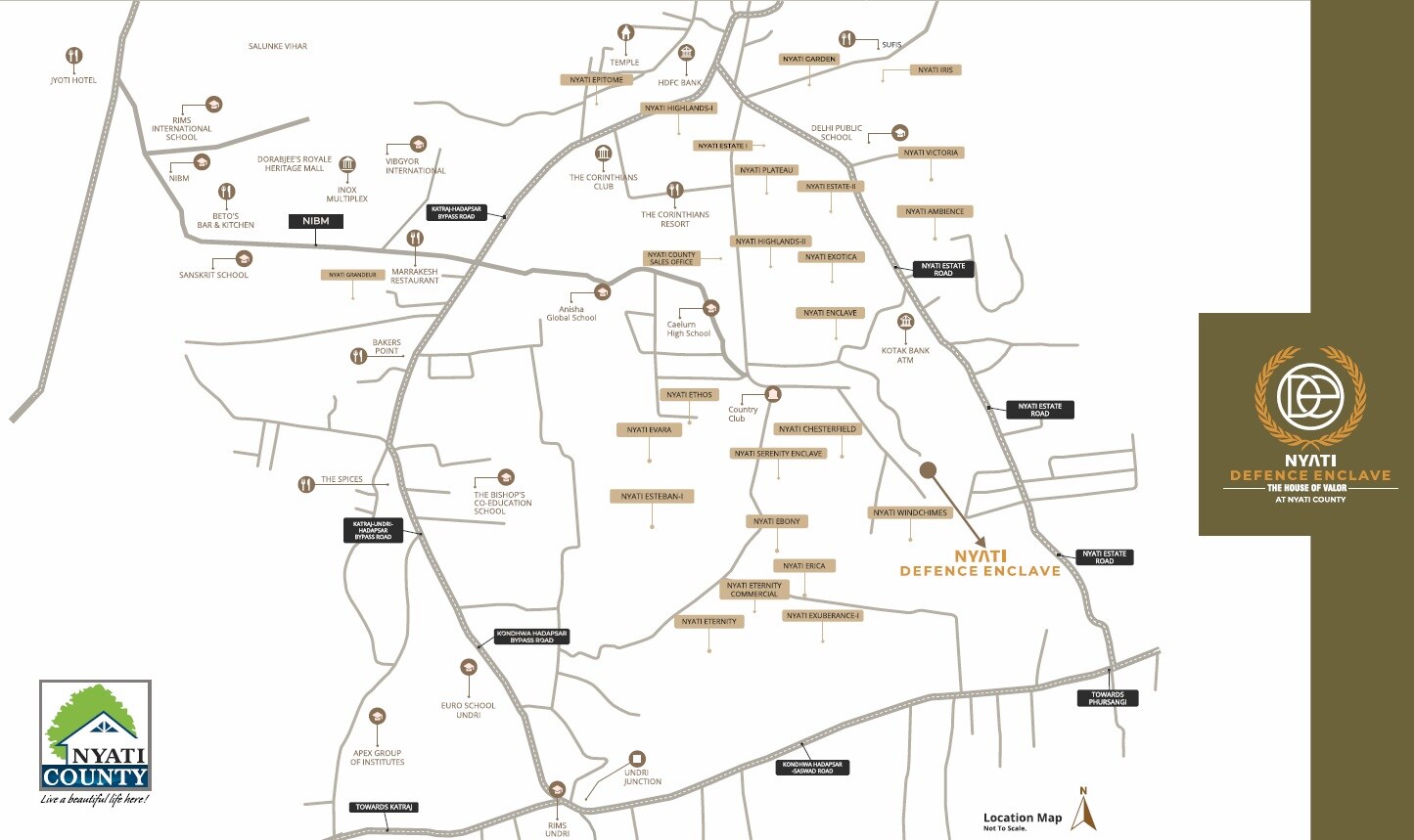 Nyati Defence Enclave Location Image