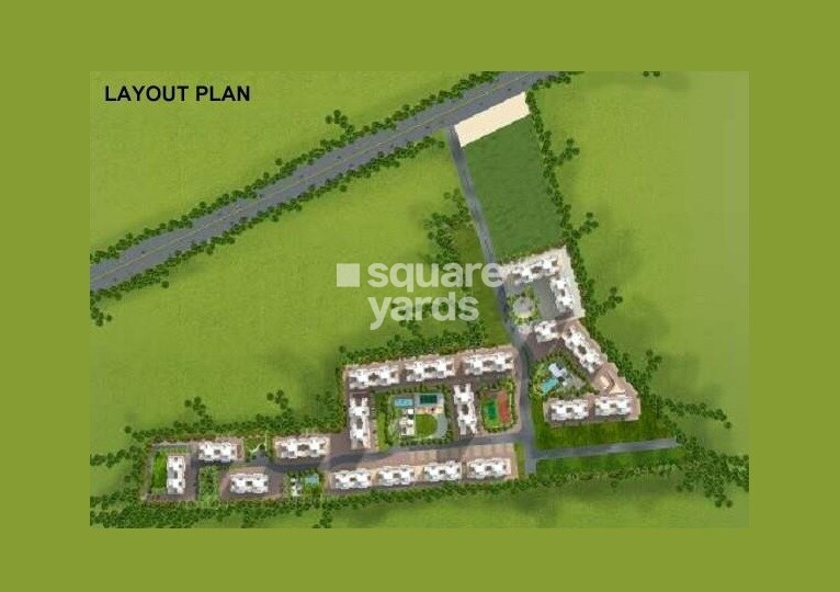 Nyati-Elan_an aerial view of a field with a train on top of it