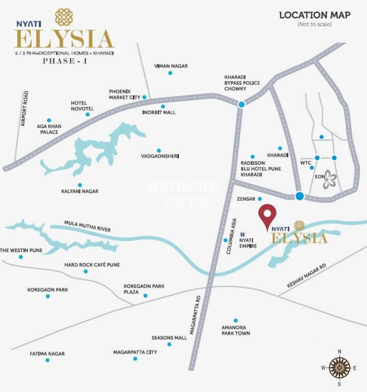 Resale 2 Bedroom 672 Sq.Ft. Apartment in Nyati Elysia, Kharadi Pune ...