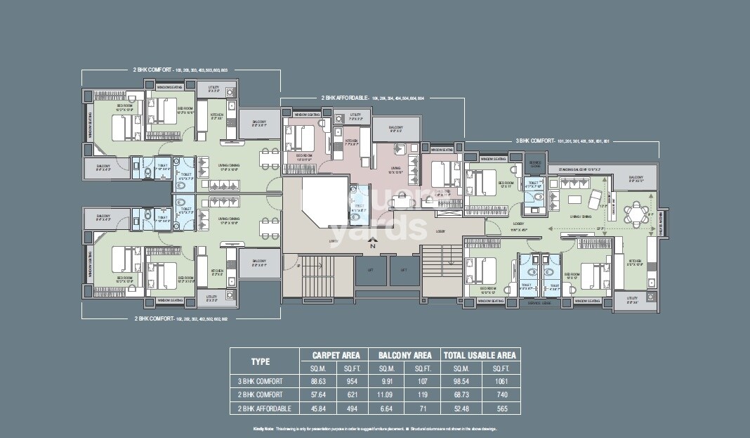 Nyati Evoq Floor Plans