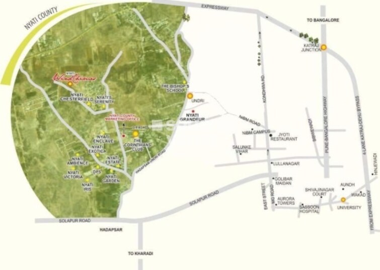 Nyati Wind Chimes Location Image