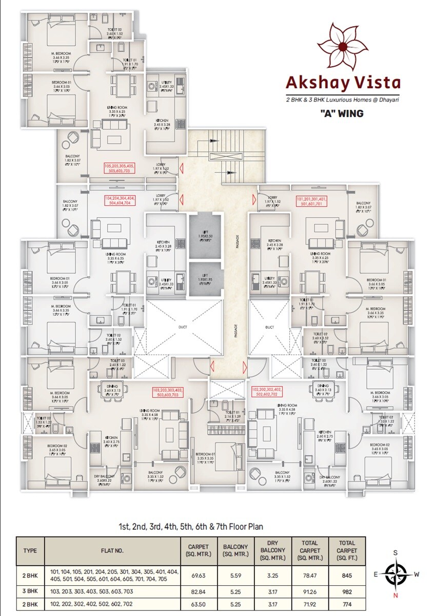 Om Akshay Vista Floor Plans