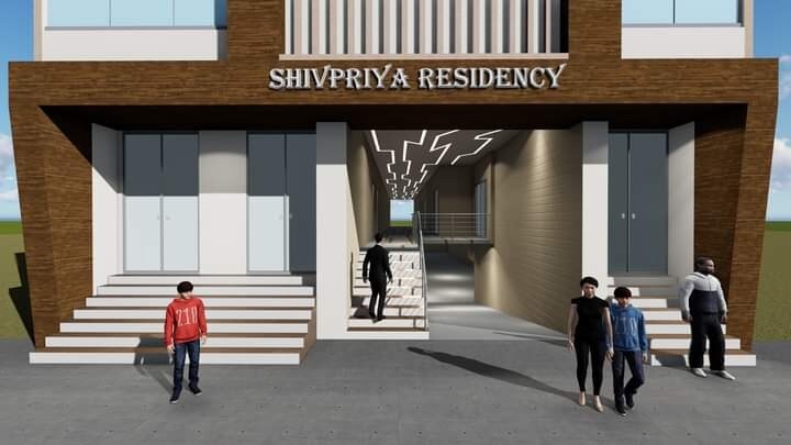 Om Shivpriya Residency Entrance View