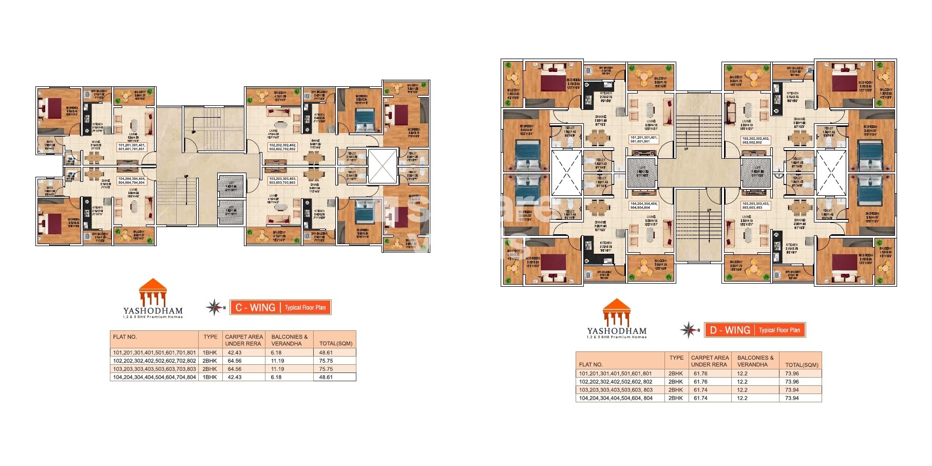 Om Yashodham Floor Plans