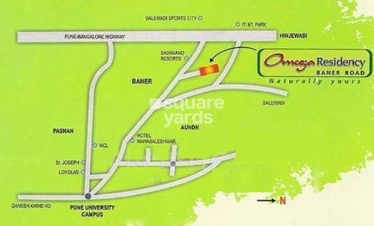 Omega Residency Location Image