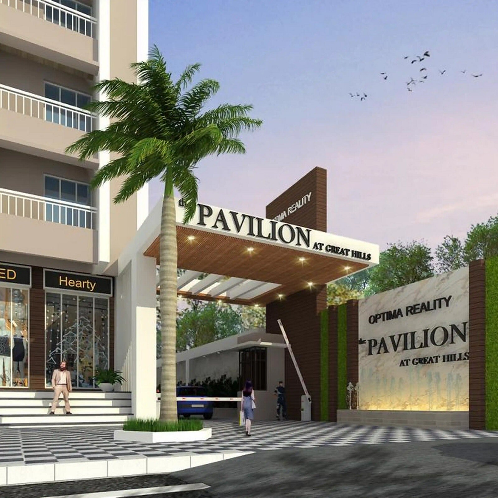 Optima The Pavillion Entrance View