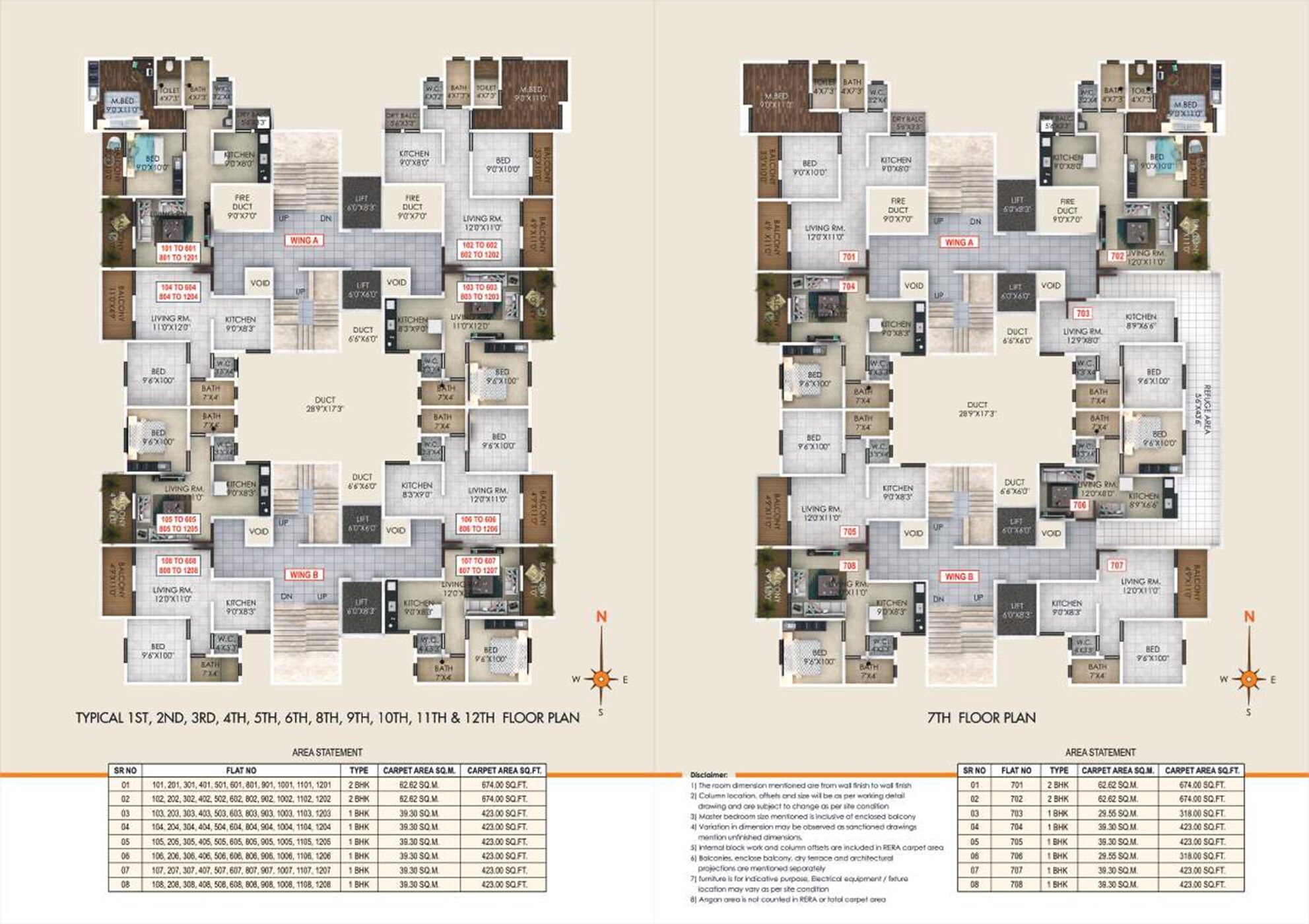 Panchratna Hills Floor Plans