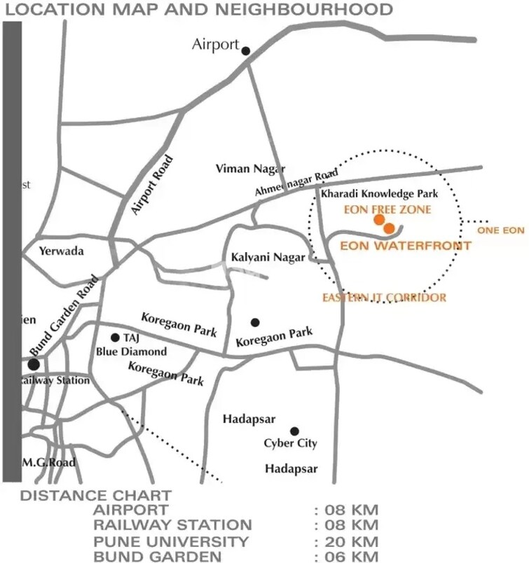 Panchshil Eon Waterfront I Location Image