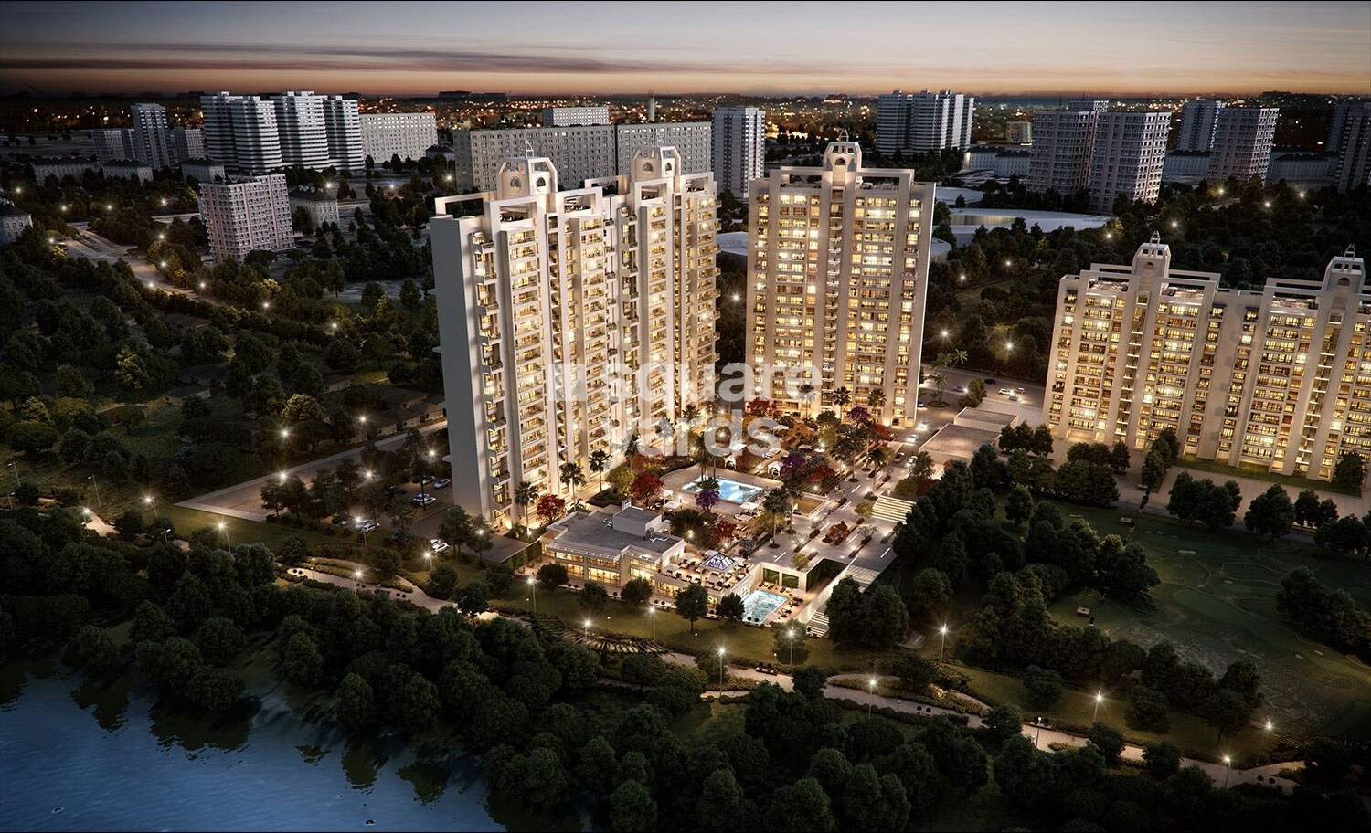 Panchshil Eon Waterfront II Tower View