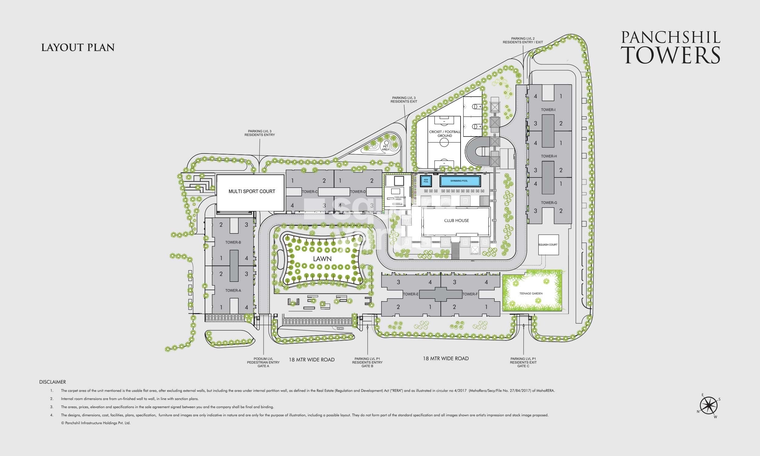 Panchshil Towers Master Plan Image 2