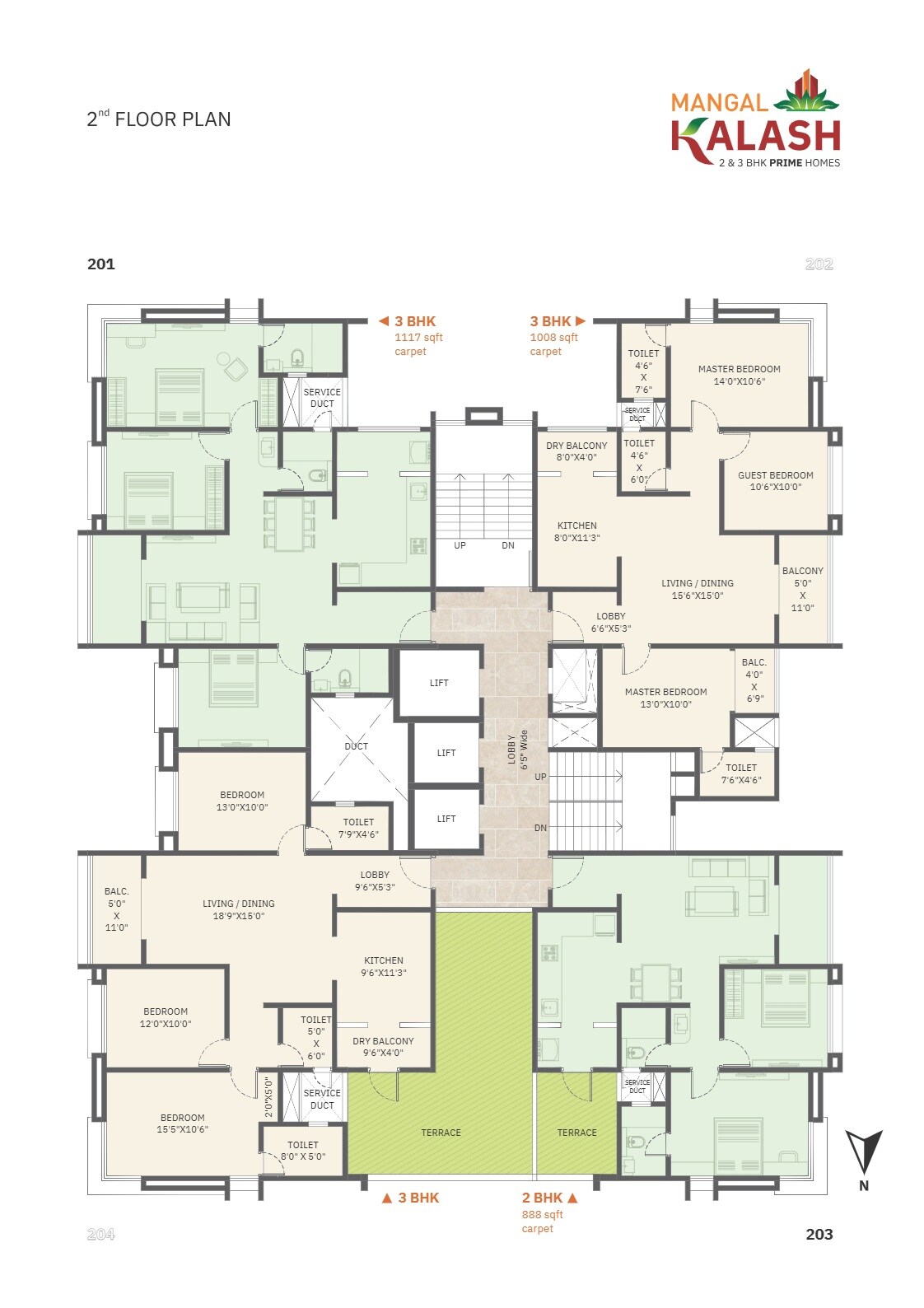 Pankaj Mangal Kalash Floor Plans