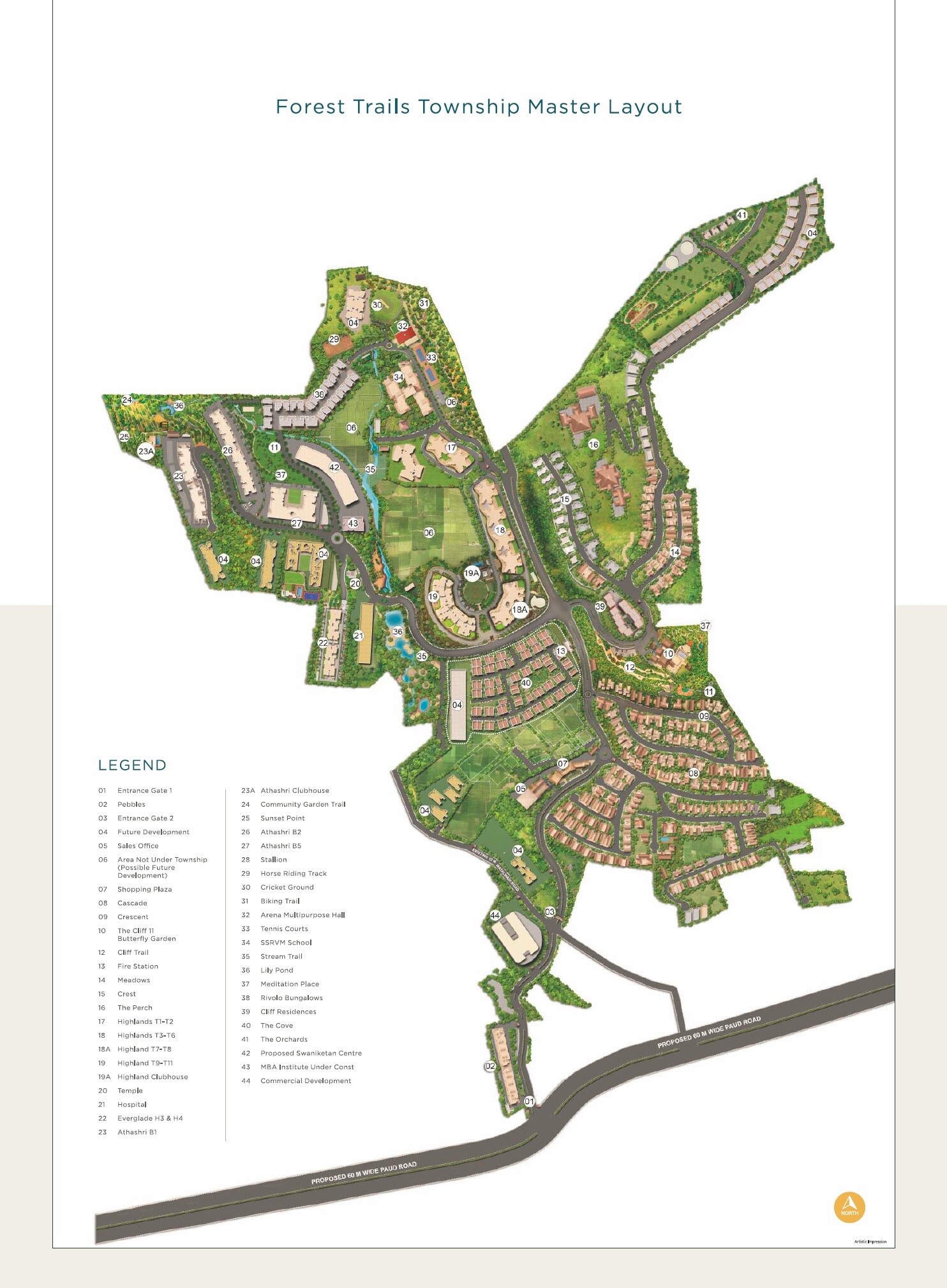 Paranjape Forest Trails High Gardens Master Plan Image 2