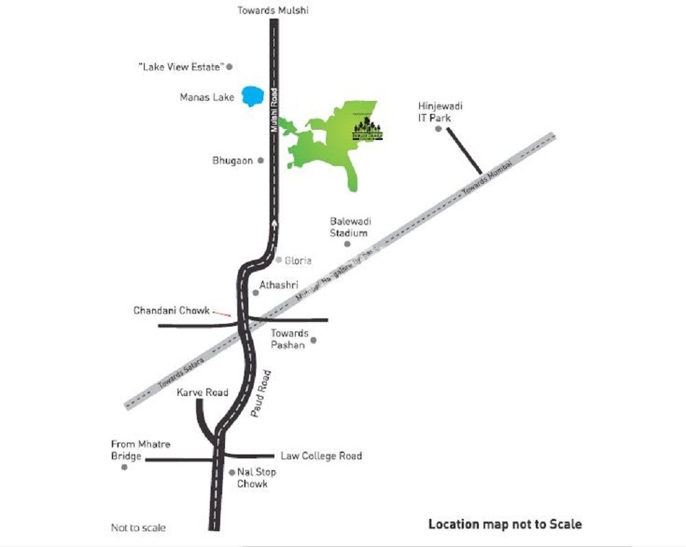 Paranjape Forest Trails Highland Tower 9 10 and 11 Location Image