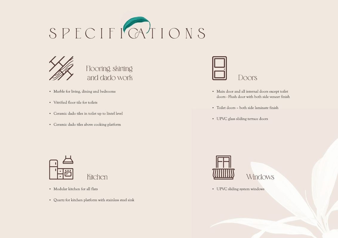 Paranjape Forest Trails The Orchard Residences Specification