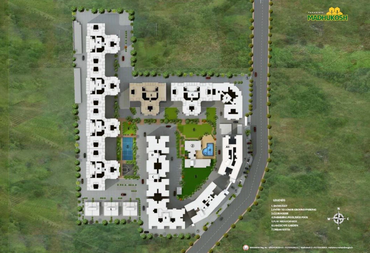 Paranjape-Schemes-Madhukosh_an aerial view of a large building with a train on top of it