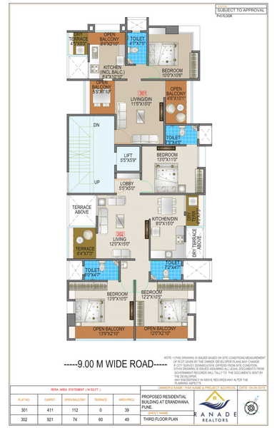 Parimal Apartment Erandwane Floor Plans