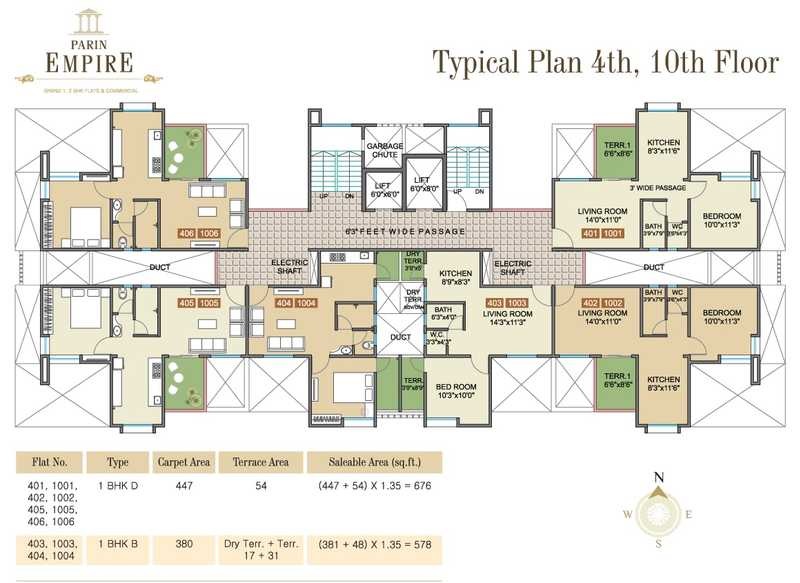 Parin Empire Floor Plans