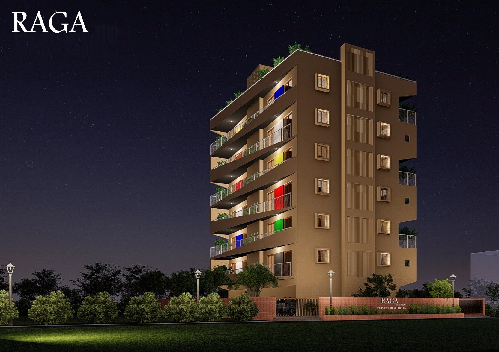 Parshwa Raga Apartment Exteriors