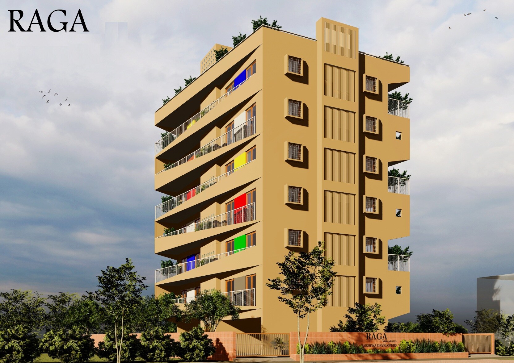Parshwa Raga Apartment Exteriors 2