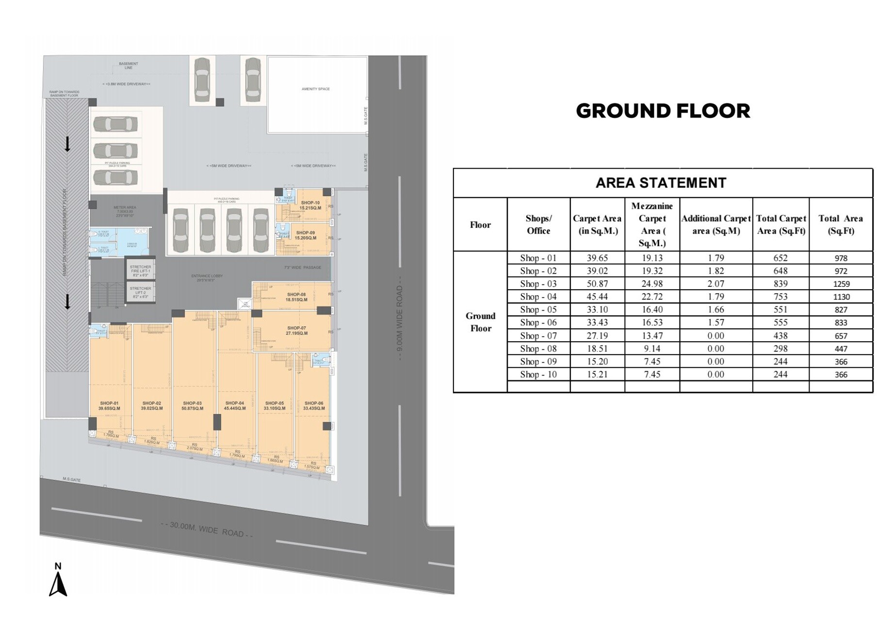 Parshwa Solitaire Floor Plans
