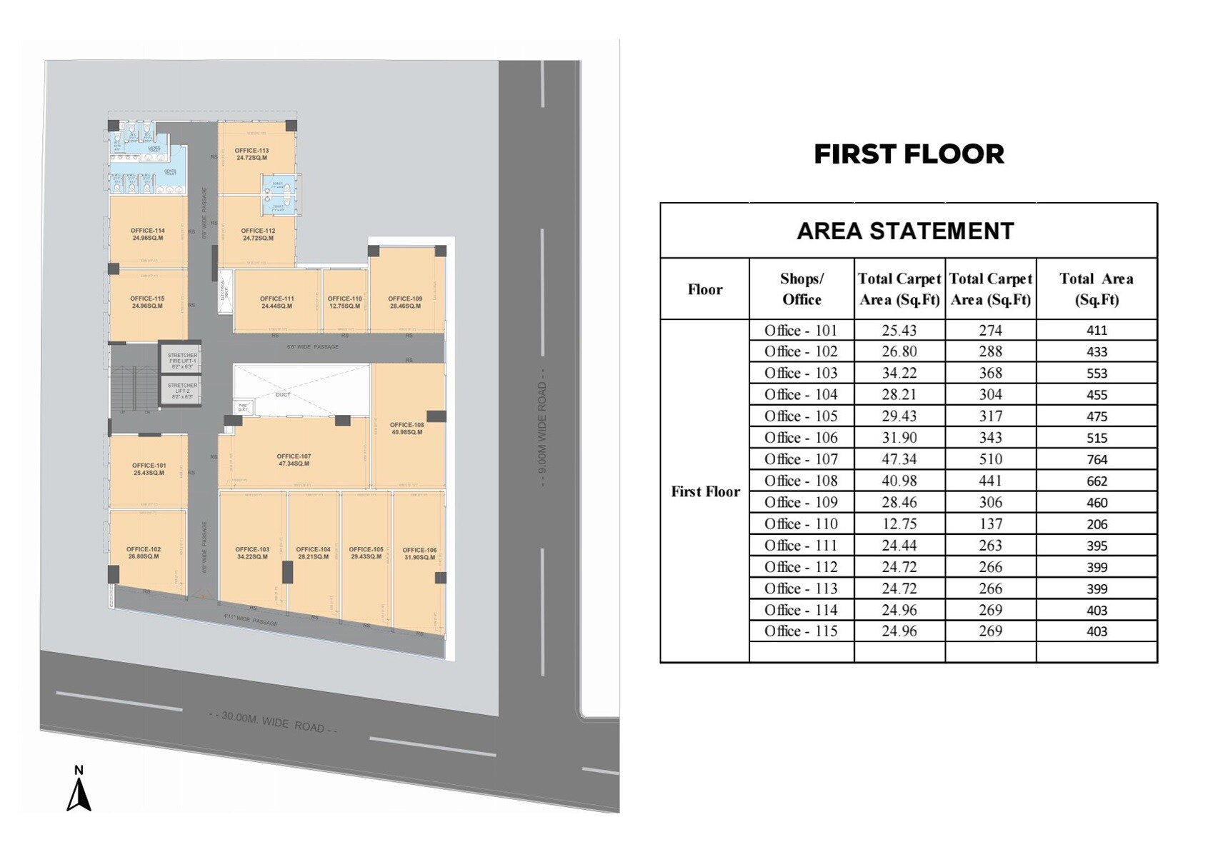 Parshwa Solitaire Floor Plans