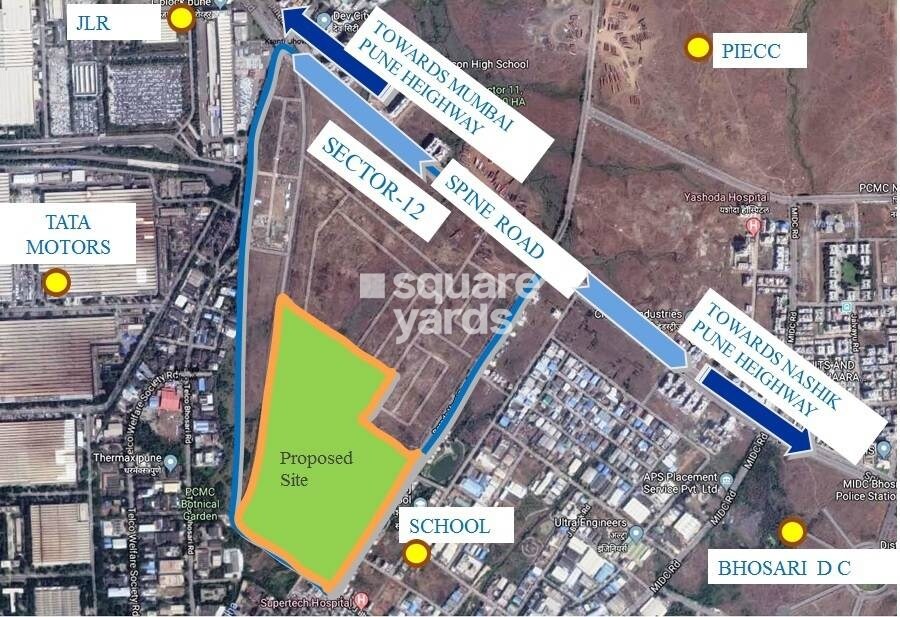 Pcntda Apartments Bhosari Location Image