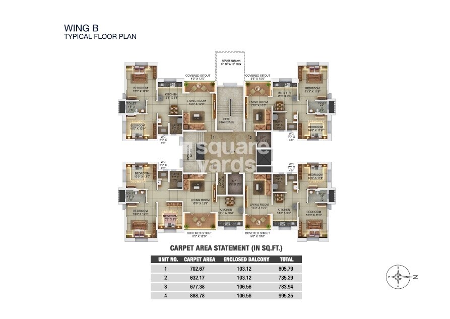 Pinnac River Dale Residency Floor Plans 3
